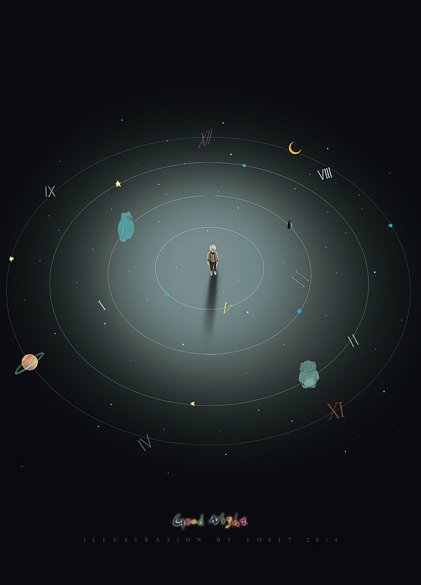 孤单星球（图ZMTk5MTYzNjA=） - 商业插画 - 站酷设计师lost7原创素材 - 站酷ZCOOL