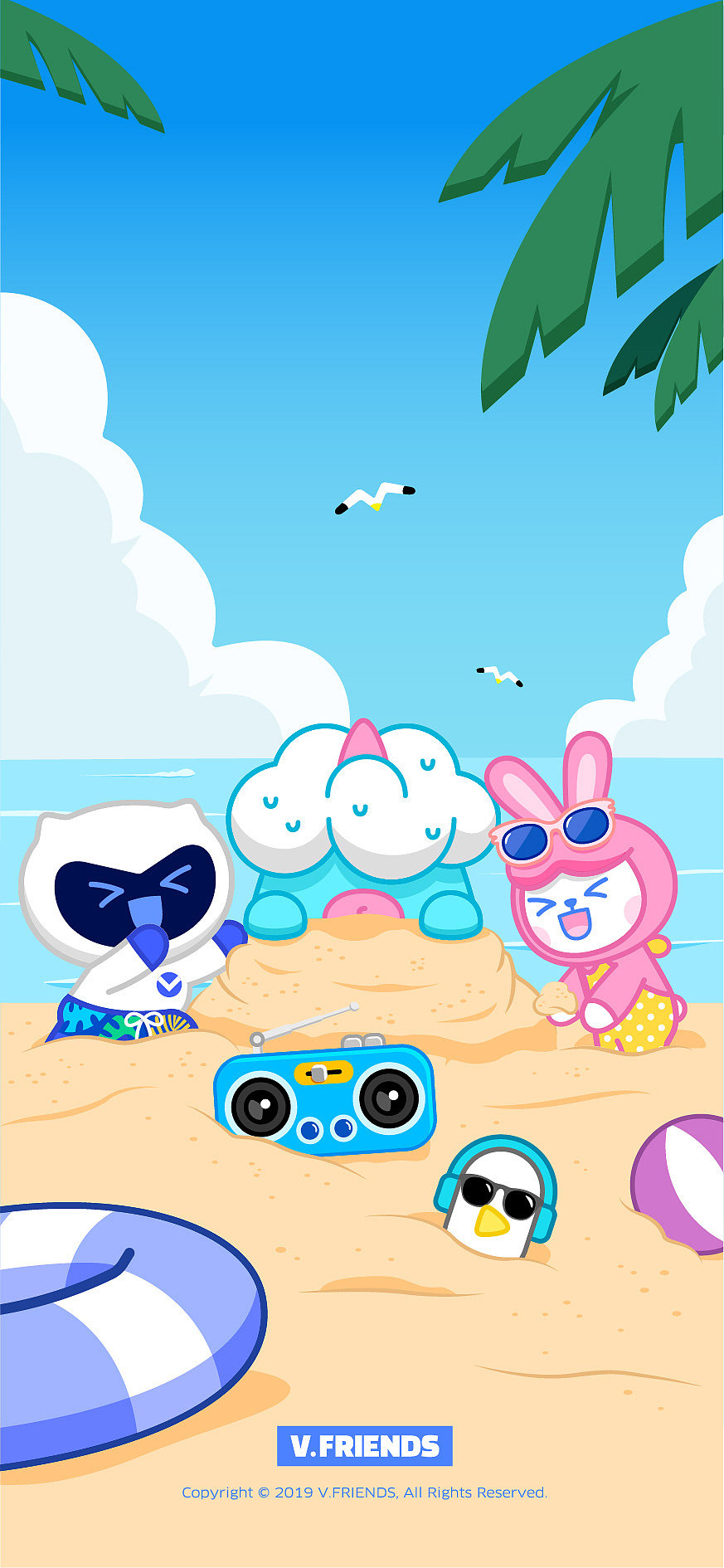 vivo手机吉祥物四格漫画设计