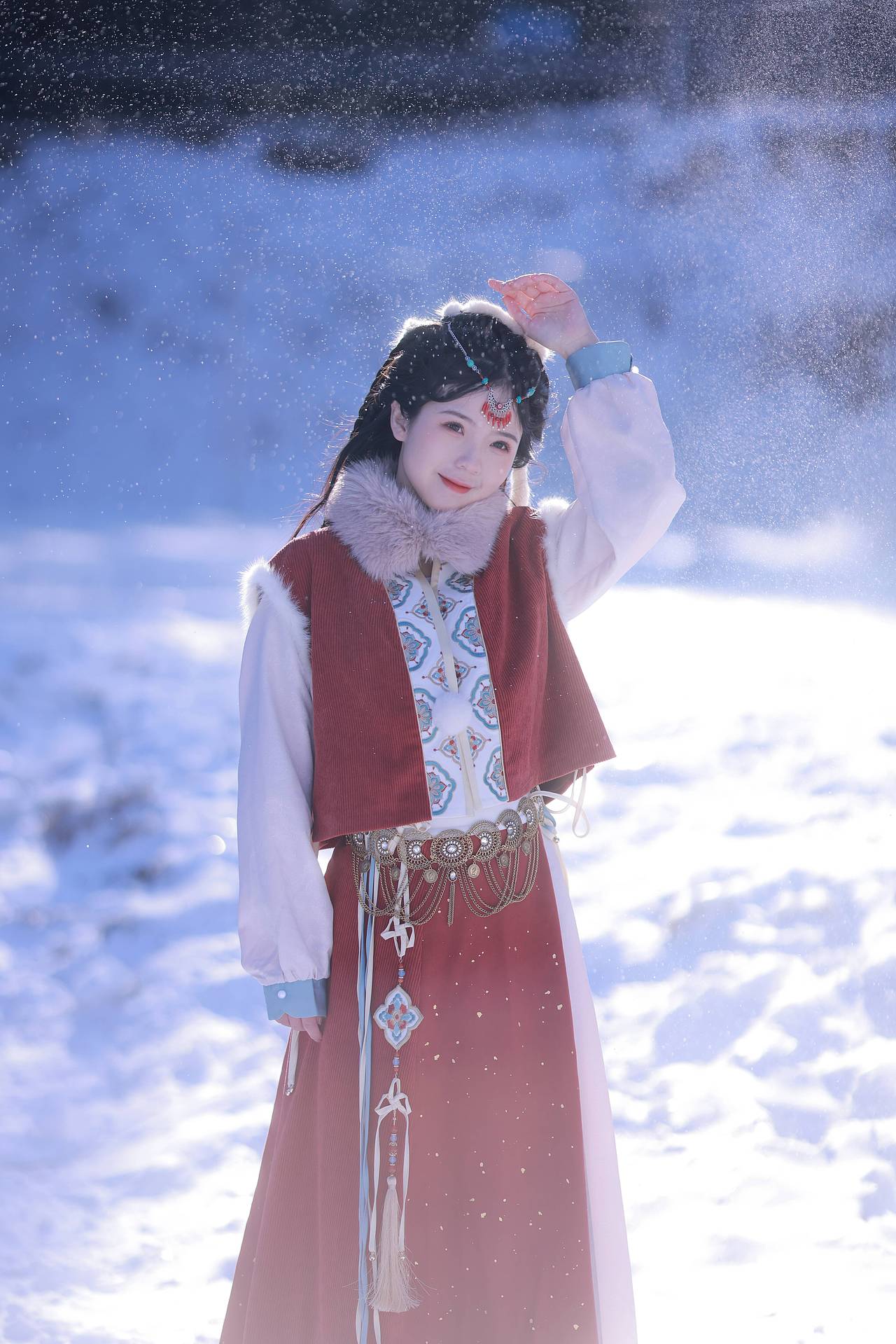 雪地里的西周九公主（图ZMjg1MTAxMTA0） - 人像摄影 - 站酷设计师猫南北睡不醒原创素材 - 站酷ZCOOL