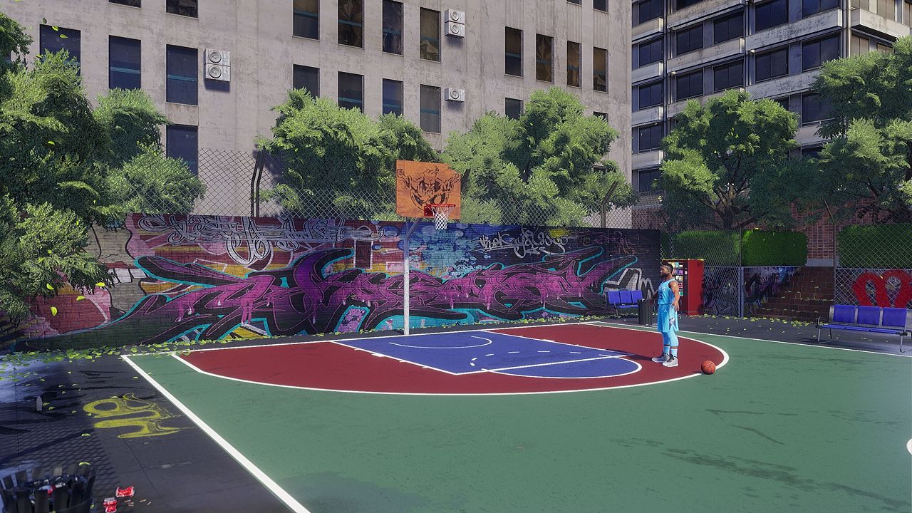 美国街头篮球场图片图片