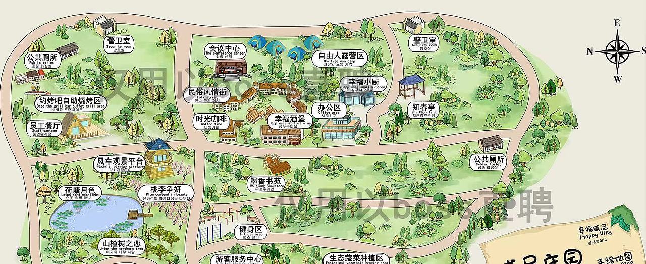 威尼斯小镇 手绘地图（图ZMjQzNzMxMjQ4） - 艺术插画 - 站酷设计师mogu蘑菇不开花原创素材 - 站酷ZCOOL
