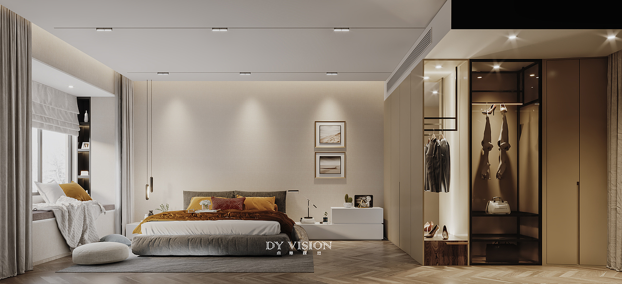 现代极简家装空间表现