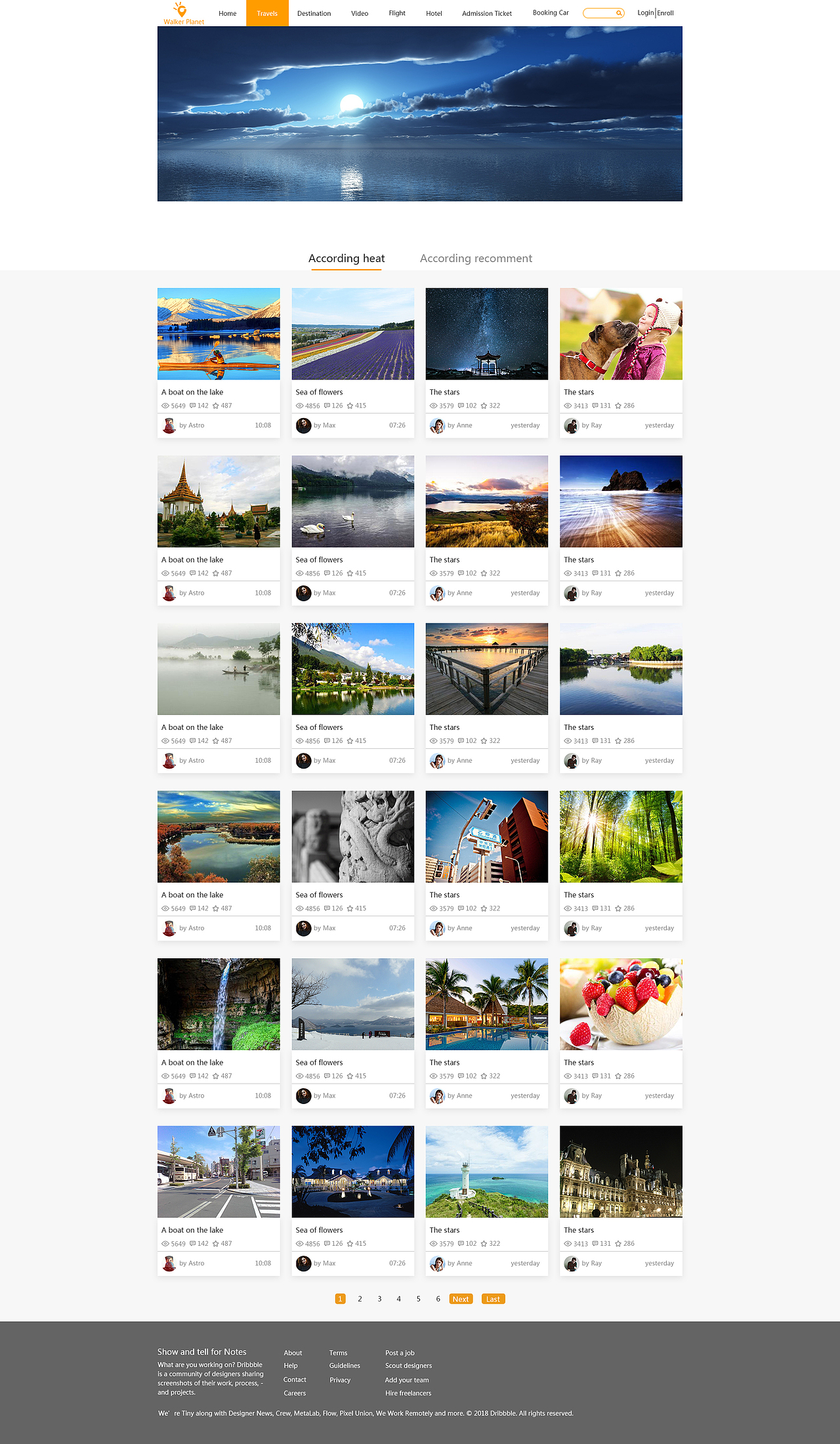 游记网页设计（图ZMTA4ODIyMjg0） - 其他网页 - 站酷设计师舒雨原创素材 - 站酷ZCOOL