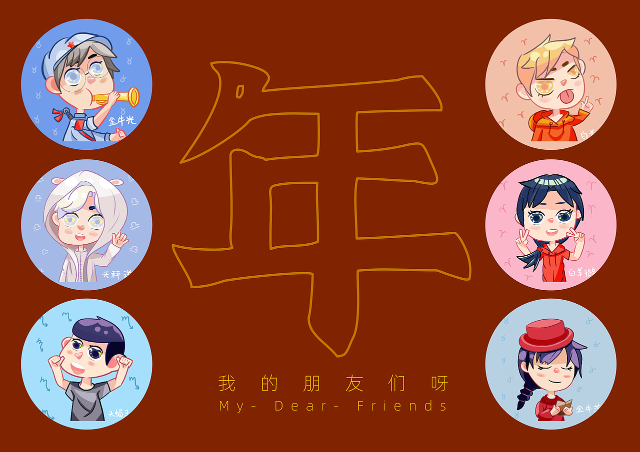 Q版我的朋友们头像