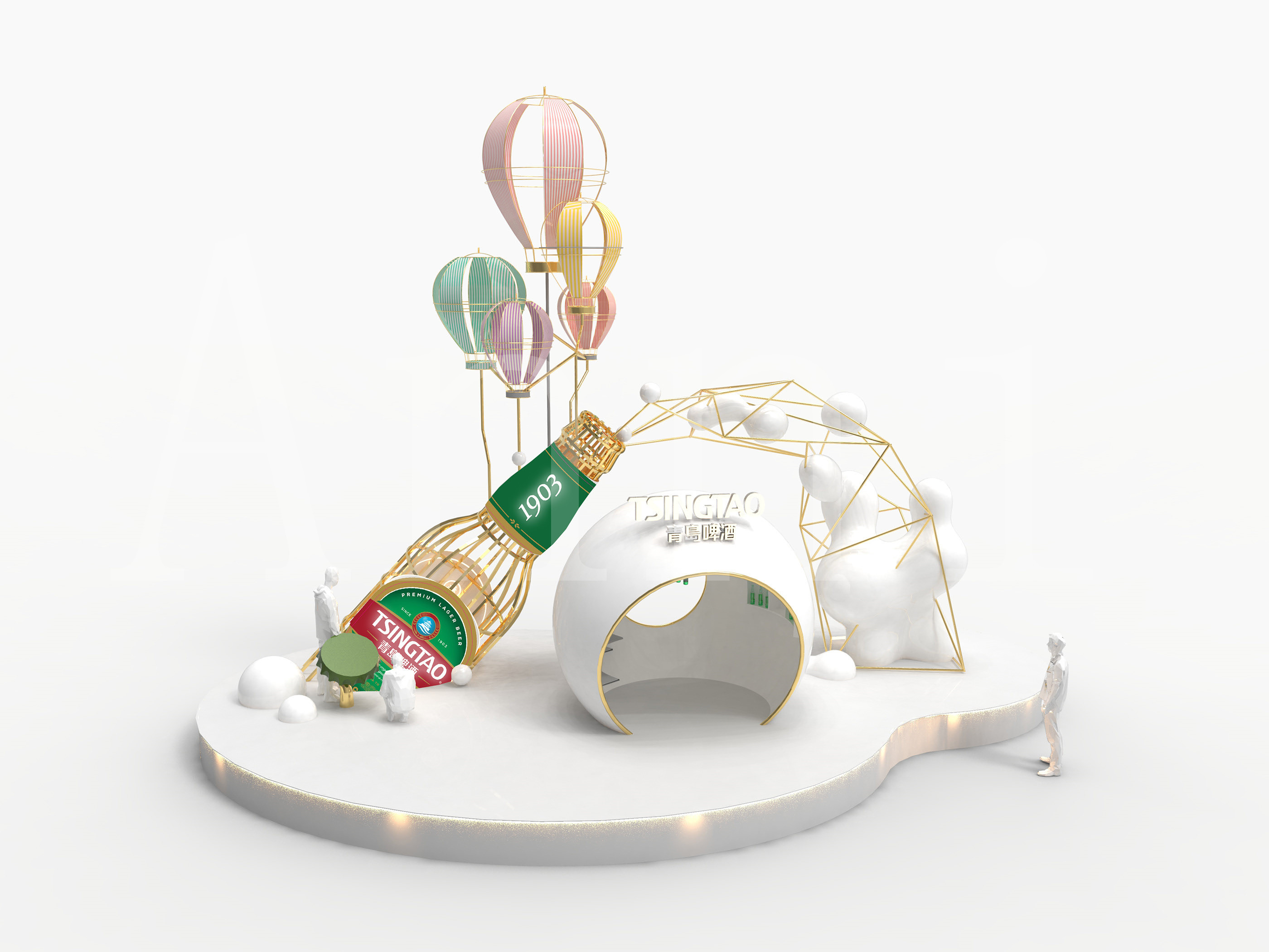 青岛啤酒美陈装置