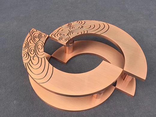 高端大气的铝雕大门拉手能给大门加分