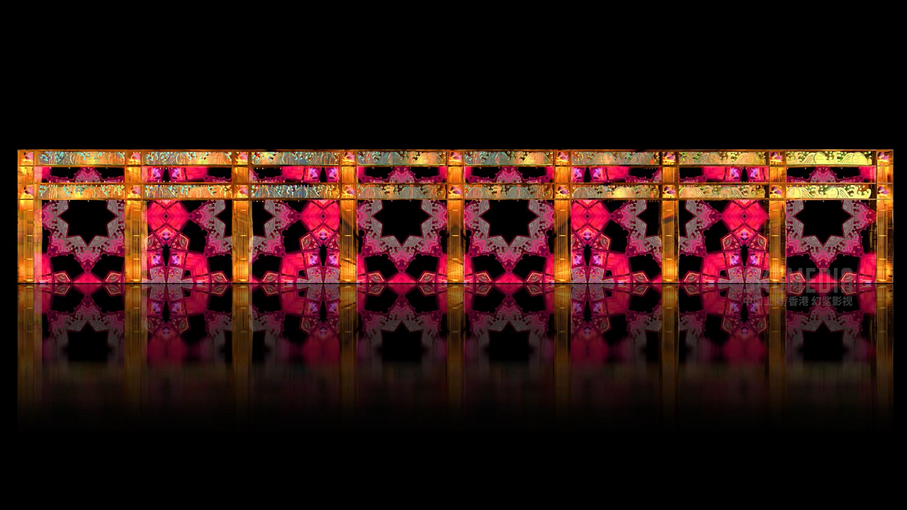 西安樱花广场纪念碑投影《樱木花道》