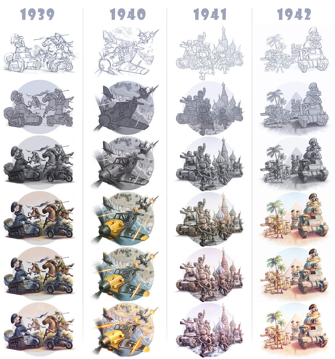 二战——圆圈里的战役（图ZMTYwNDE3MTIw） - 创作习作 - 站酷设计师JYZ江易泽原创素材 - 站酷ZCOOL