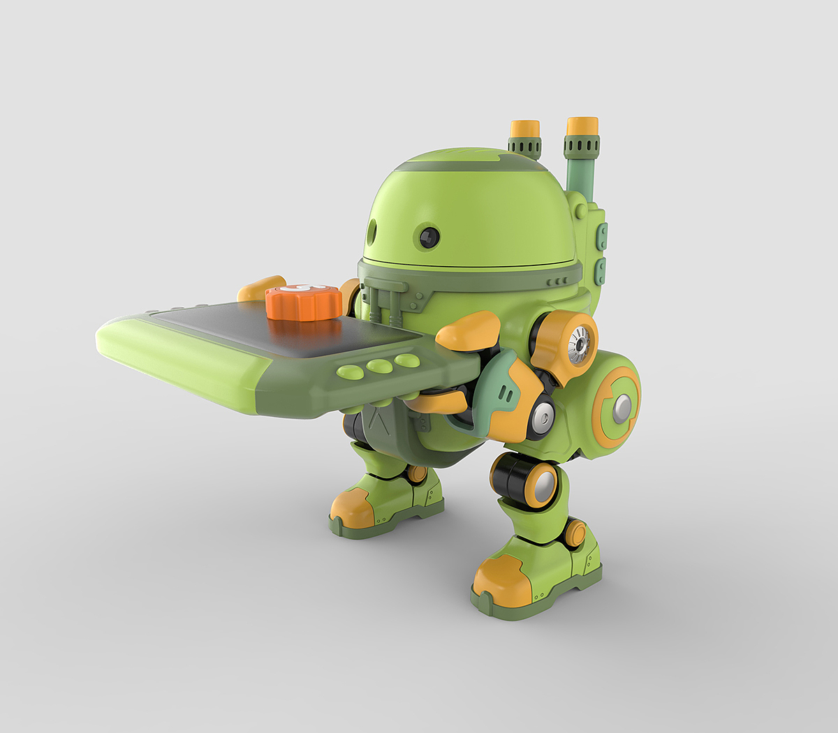 吞物铁甲机器人玩具造型设计
