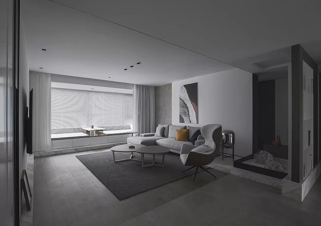 「Minimalism」极简风,隐形踢脚线,无吊顶,高级感