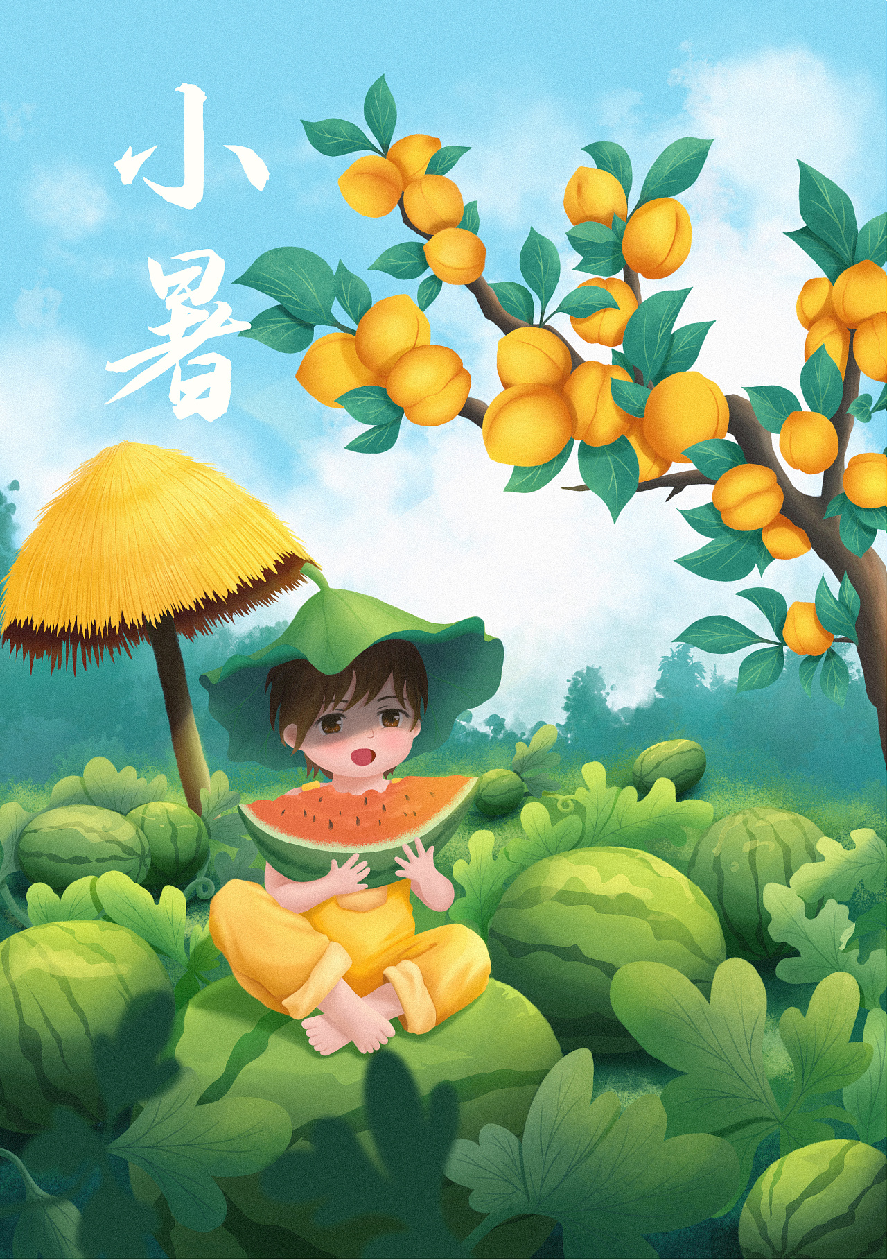 二十四节气之夏日节气系列海报