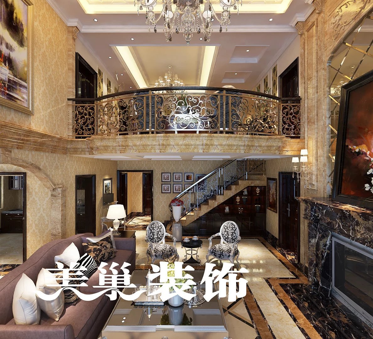 230平复式别墅案例|空间|建筑设计|美巢装饰潘灿 - 原创作品 - 站酷