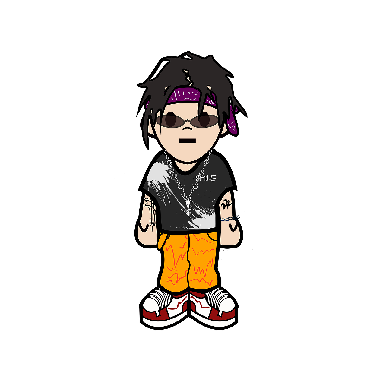 原创潮酷嘻哈插画头像&Q版rapper人偶（图ZMjcyNTgyNjEy） - 新锐潮流插画 - 站酷设计师AFys半扣原创素材 - 站酷ZCOOL