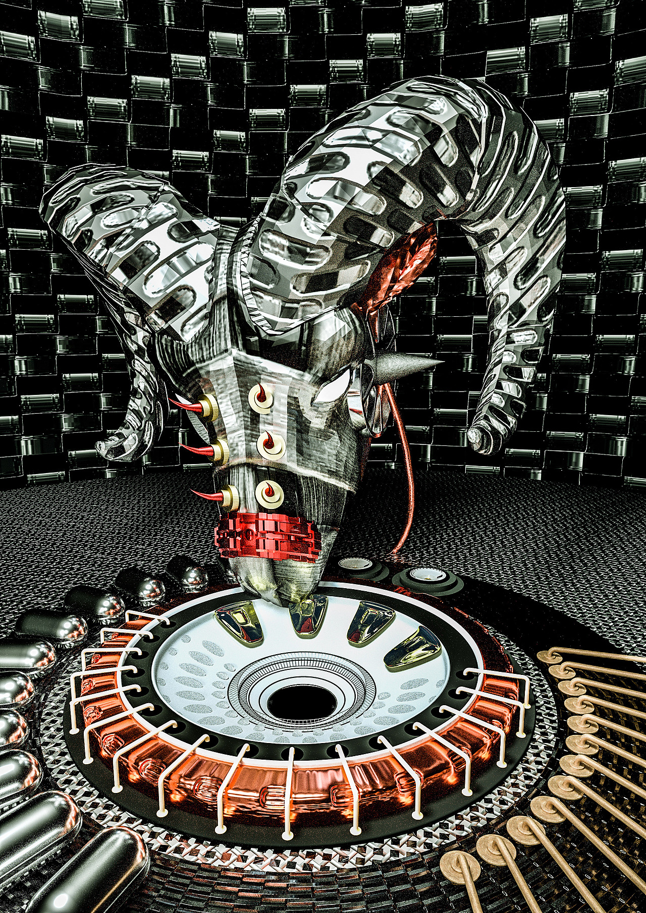 C4D模型OC渲染。一套生肖的作品