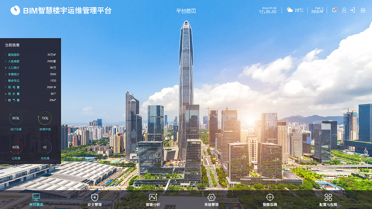 酷炫智慧楼宇运维平台界面（图ZMTcyNTIzNzE2） - 软件界面 - 站酷设计师liusiqi647原创素材 - 站酷ZCOOL