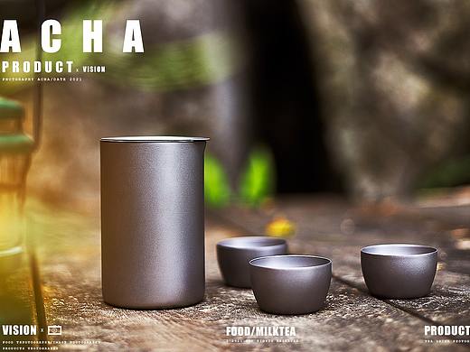 夏日拍摄的一点绿意----户外的茶具水壶