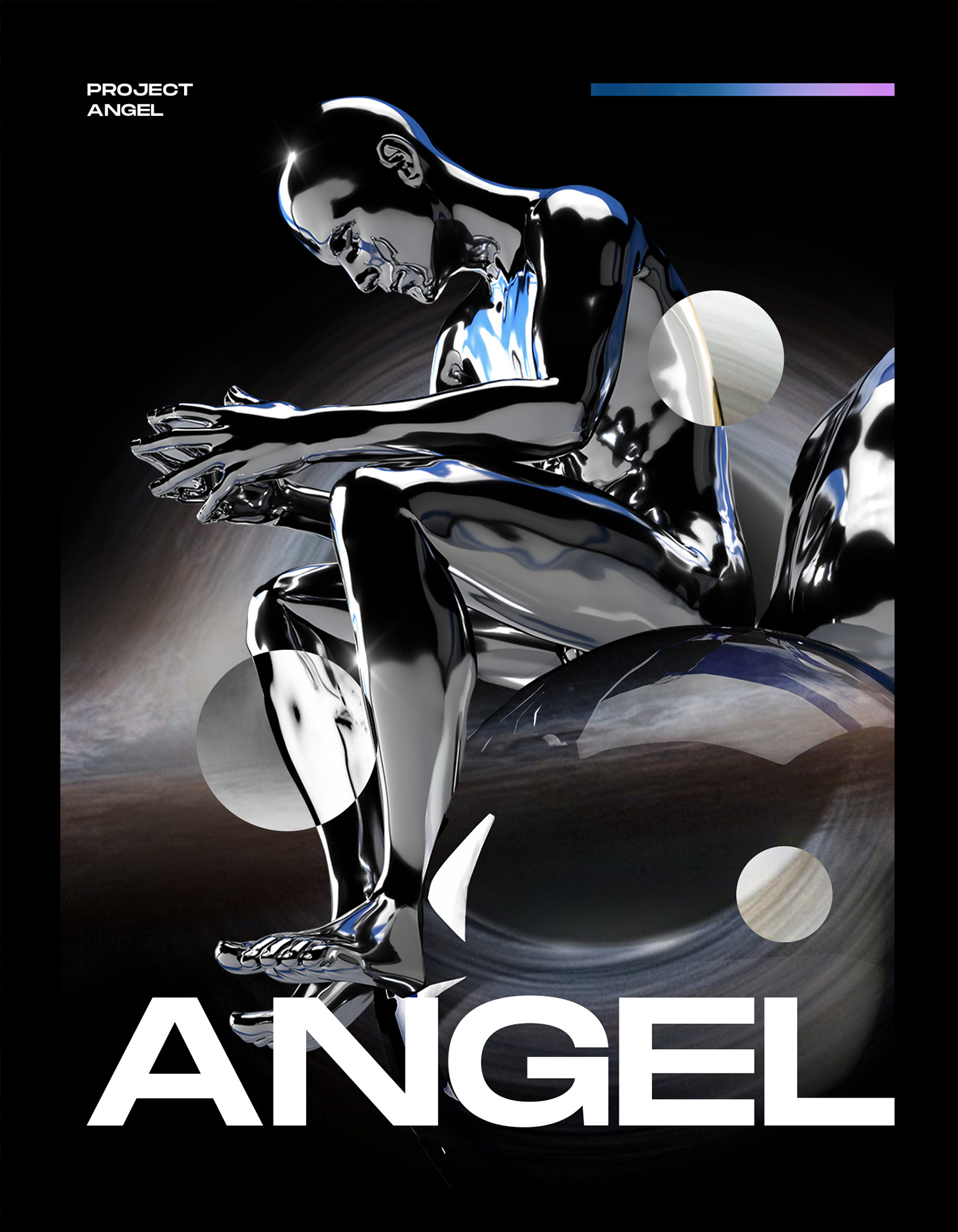 无意义未来主义酸性海报设计