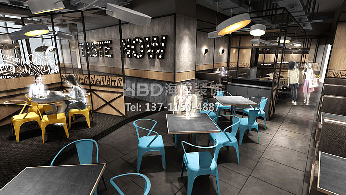 广州天河区餐饮设计装修公司 今之味连锁餐厅装修设计（图ZNzUwMDIyNjQ=） - 家装设计 - 站酷设计师办公室装修lily原创素材 - 站酷ZCOOL