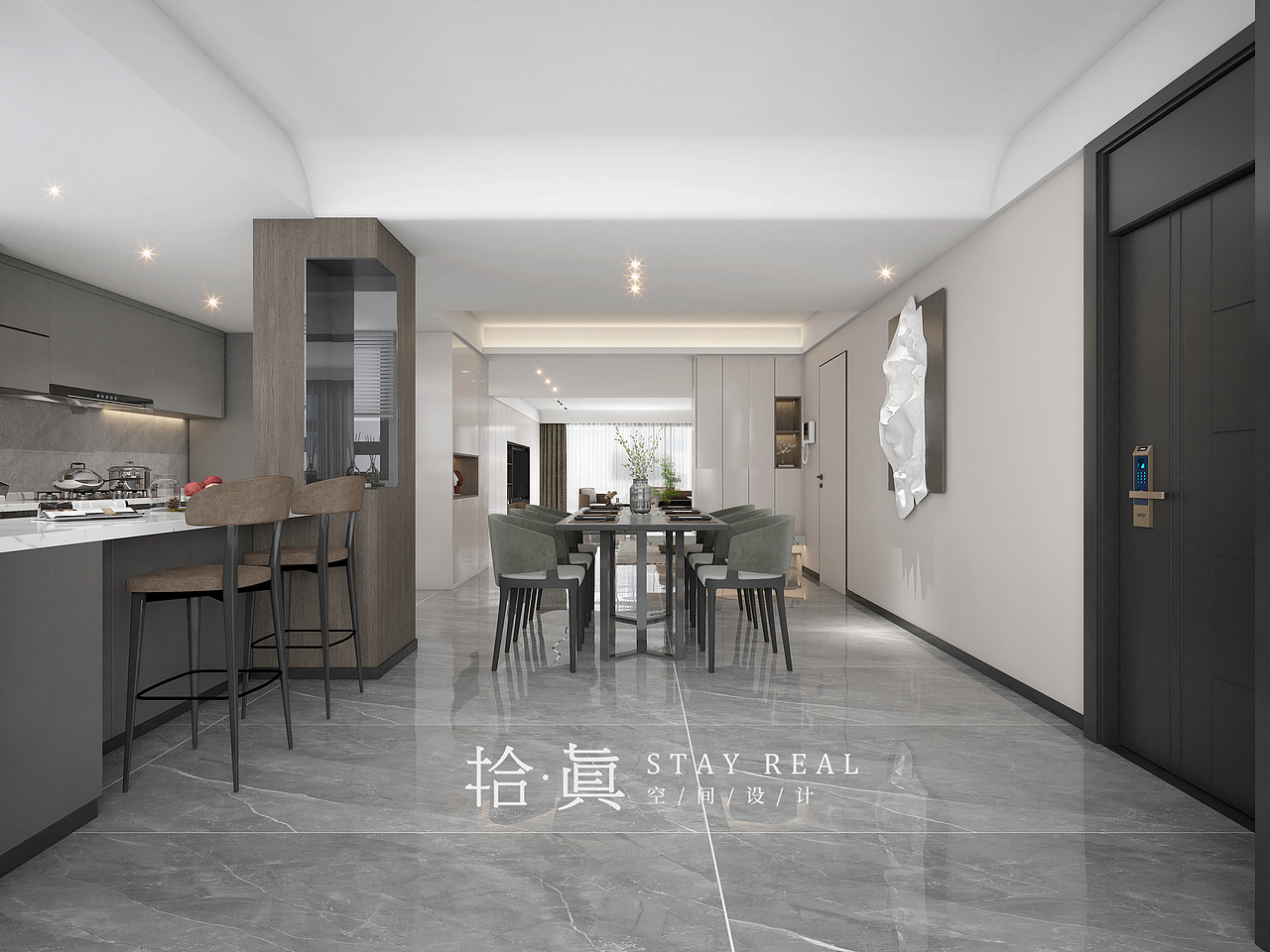 拾眞·创建|昆明 星雅俊园220㎡ 大平层 现代极简风格