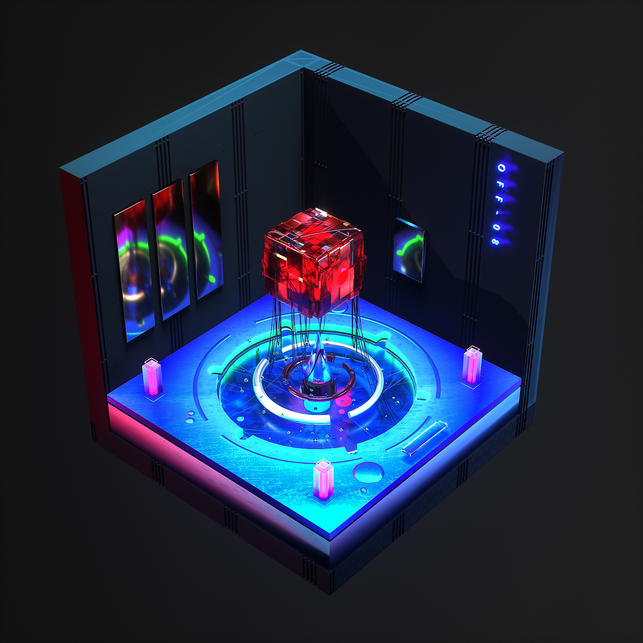 梅红x 空间图形每日设计 (一)|三维|其他三维|梅红提爱克斯 - 原创