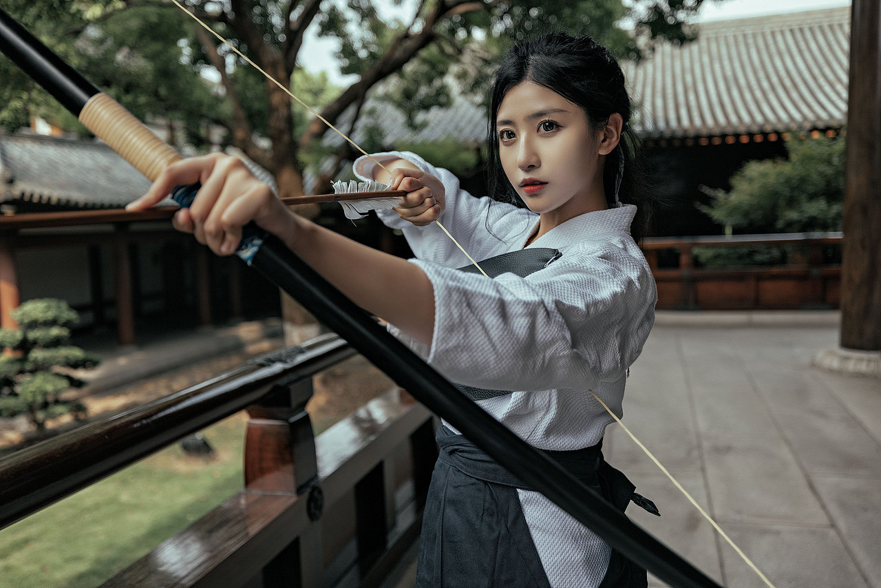 宝山寺拍弓道写真（图ZMjc2MzIxNzgw） - 人像摄影 - 站酷设计师CI_Chain原创素材 - 站酷ZCOOL