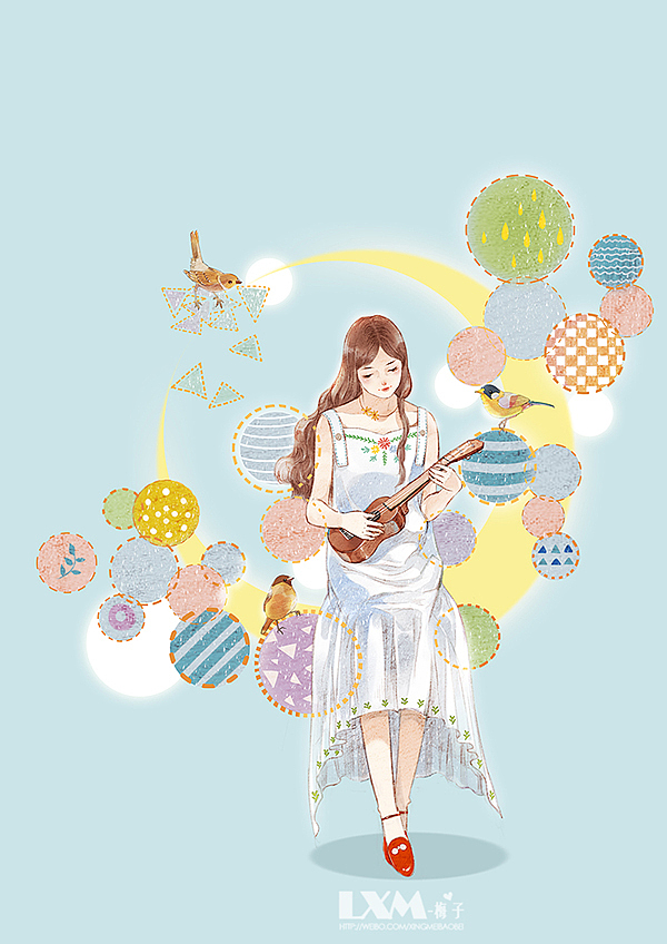 时间的歌~（图ZODU3NTM2Njg=） - 商业插画 - 站酷设计师Lxm梅子原创素材 - 站酷ZCOOL