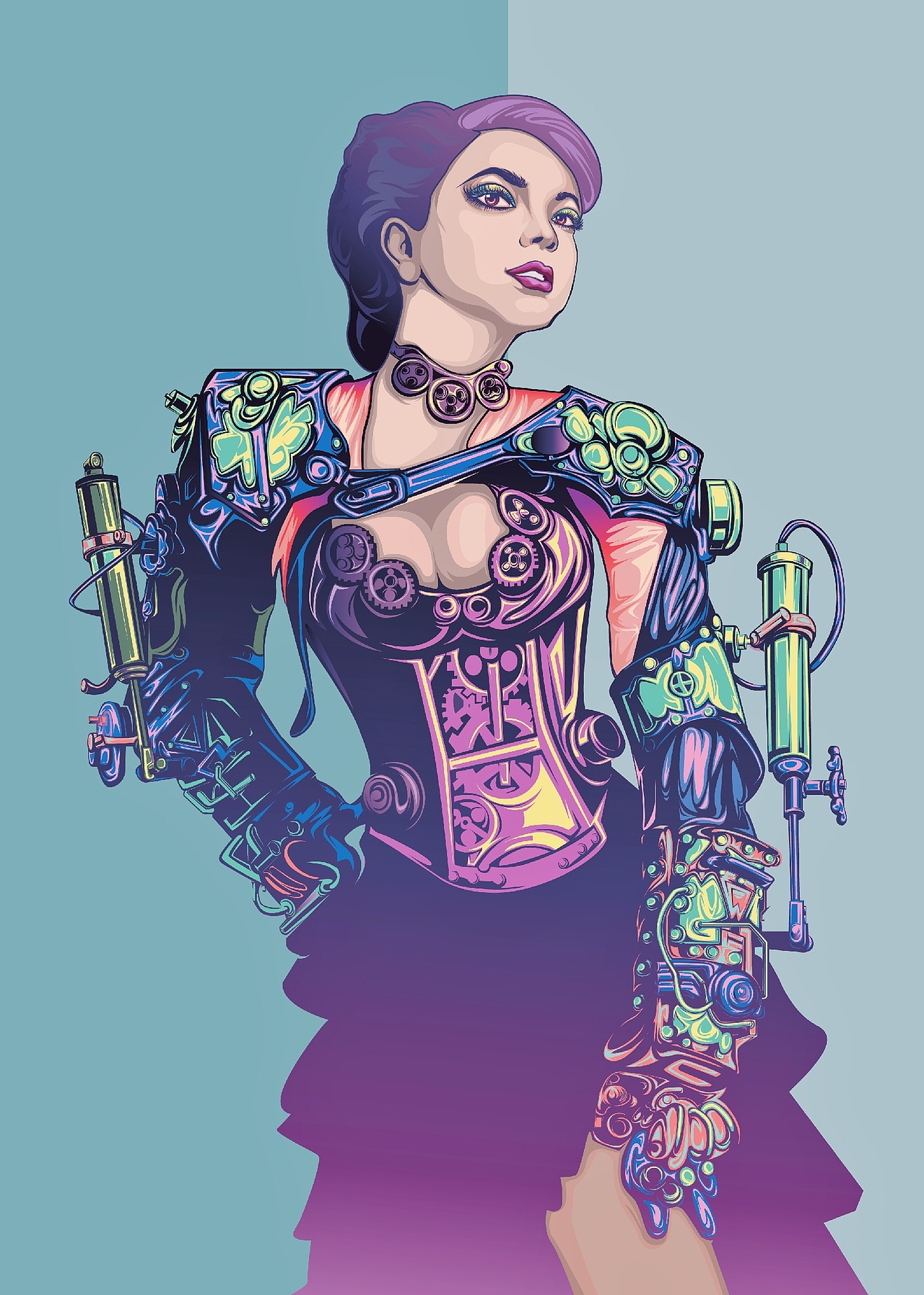 插画人物设定系列（图ZMTg2MDEwODE2） - 商业插画 - 站酷设计师Eden朱淼原创素材 - 站酷ZCOOL