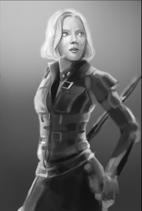 复联黑寡妇临摹（图ZMTE2NDg4MjMy） - 创作习作 - 站酷设计师怕热的包子原创素材 - 站酷ZCOOL