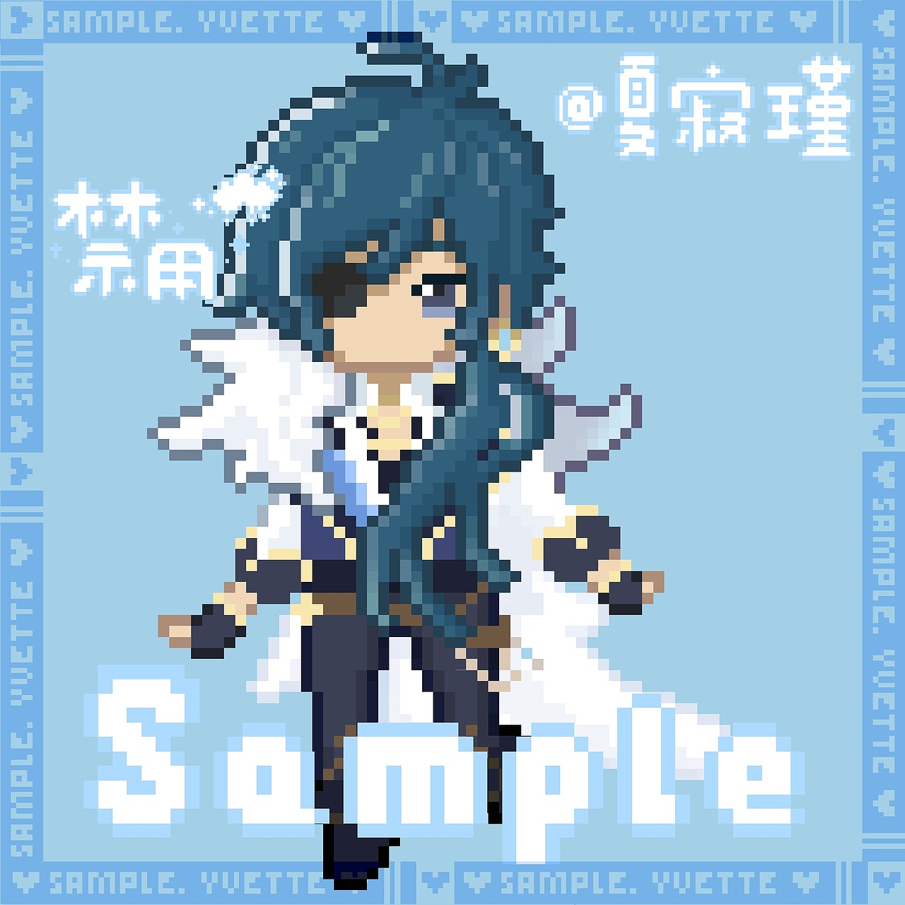 【原神像素画】画了一堆原神得像素小人ヾ17≧66