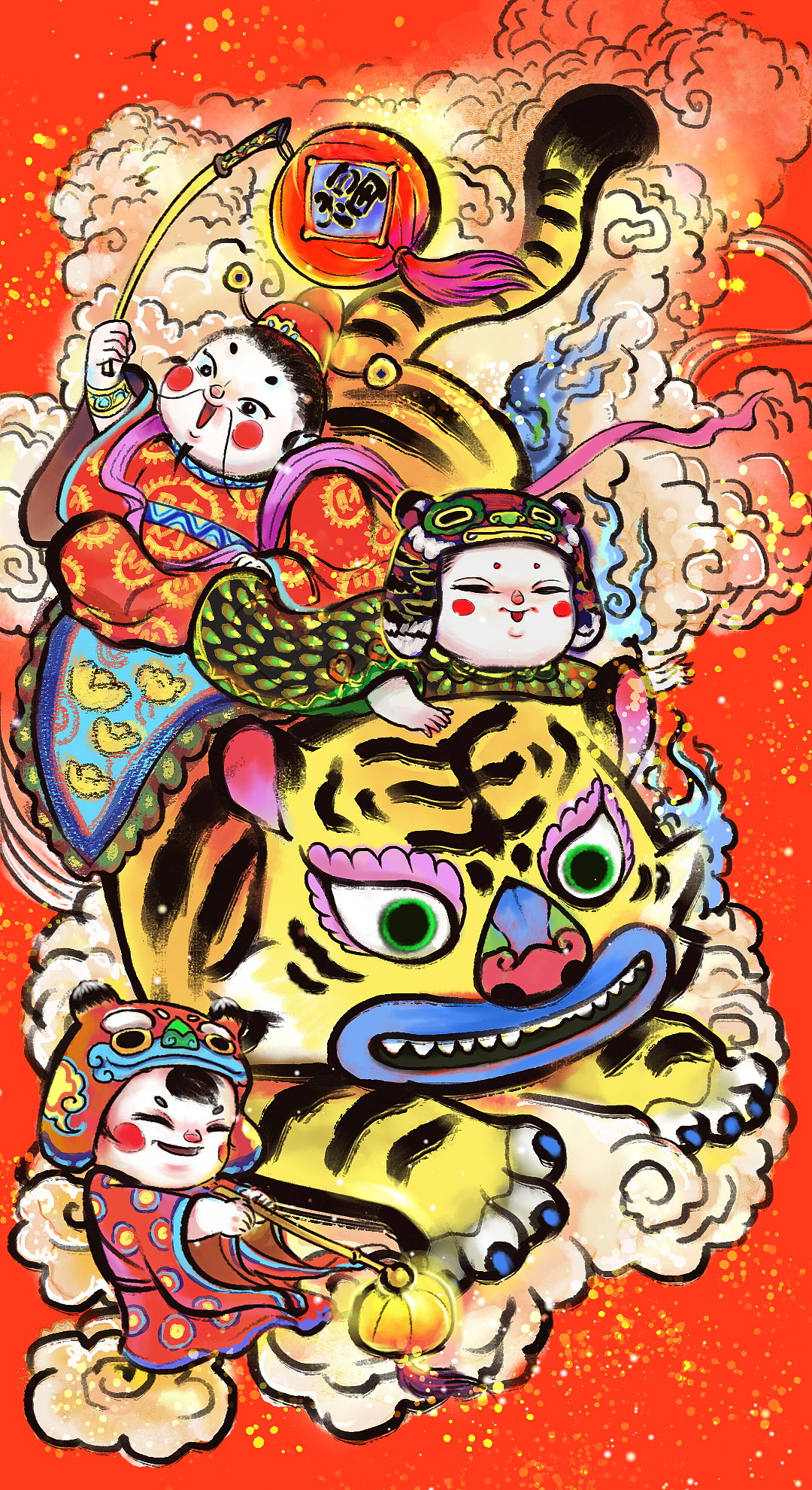 虎年吉祥（图ZMjg3MDg3MjM2） - 商业插画 - 站酷设计师周道如砥原创素材 - 站酷ZCOOL
