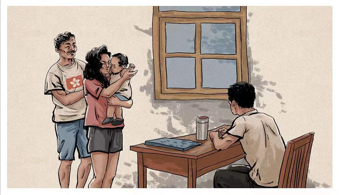 水墨风怀旧题材插画设计