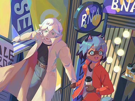 士郎and小满（个人主页-ZNTU3OTcyNTI=） - 商业插画 - 站酷设计师狼索尔原创素材 - 站酷ZCOOL