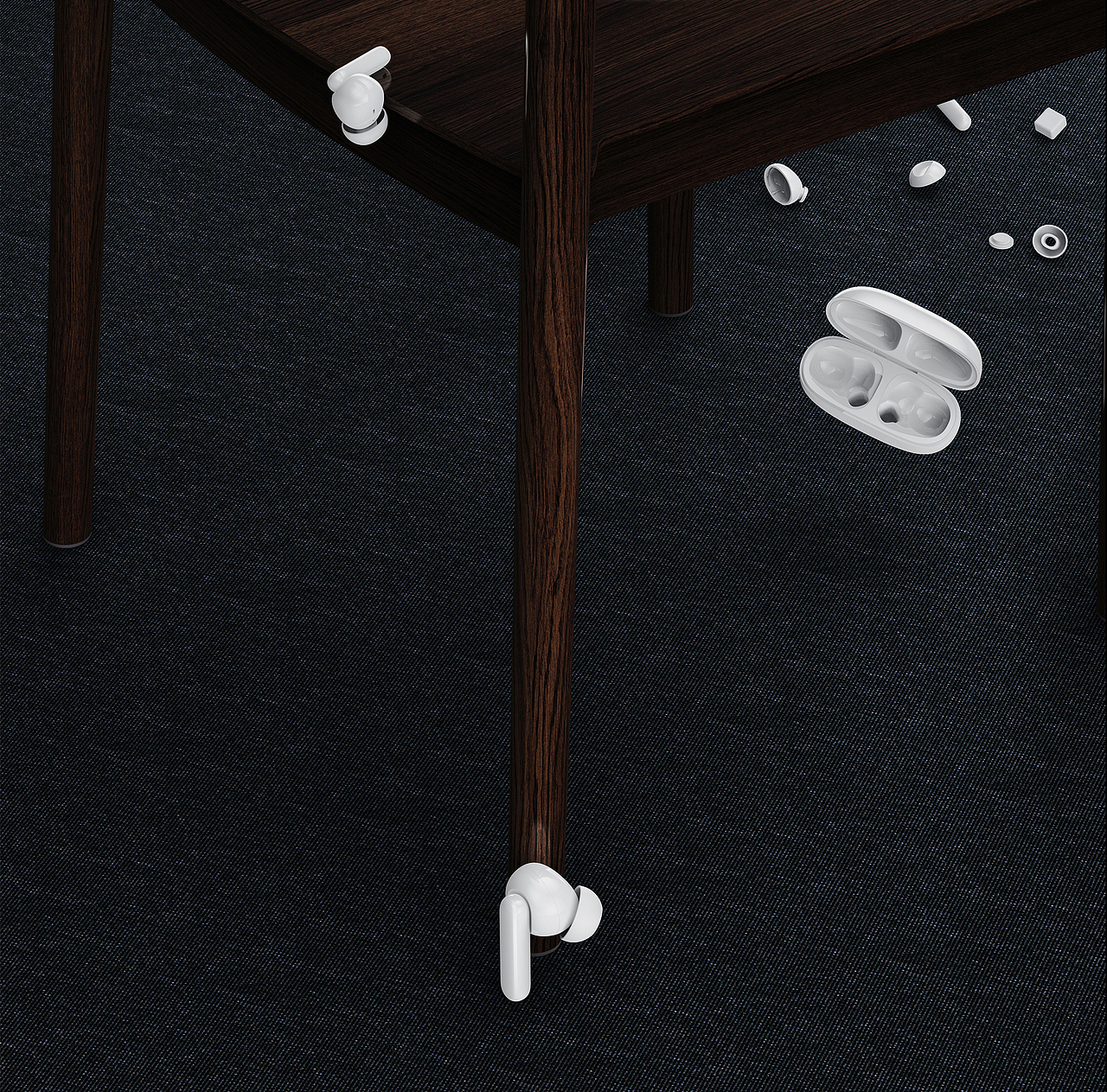 三月产品渲染~(蓝牙耳机)