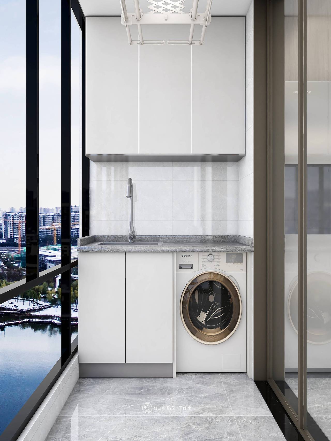 90空间设计《翻糖花园》140平方现代轻奢3房2厅2卫