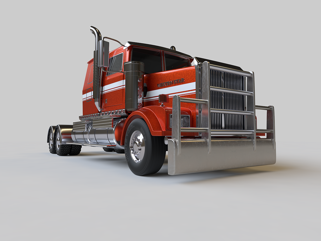 美国重卡——西部之星|三维|动画/影视|aronho - 原创作品 - 站酷