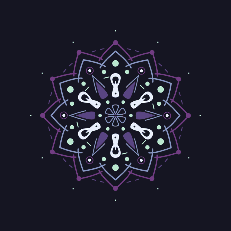 ELEMENTS | 动态属性卡牌・曼荼罗图案・字体