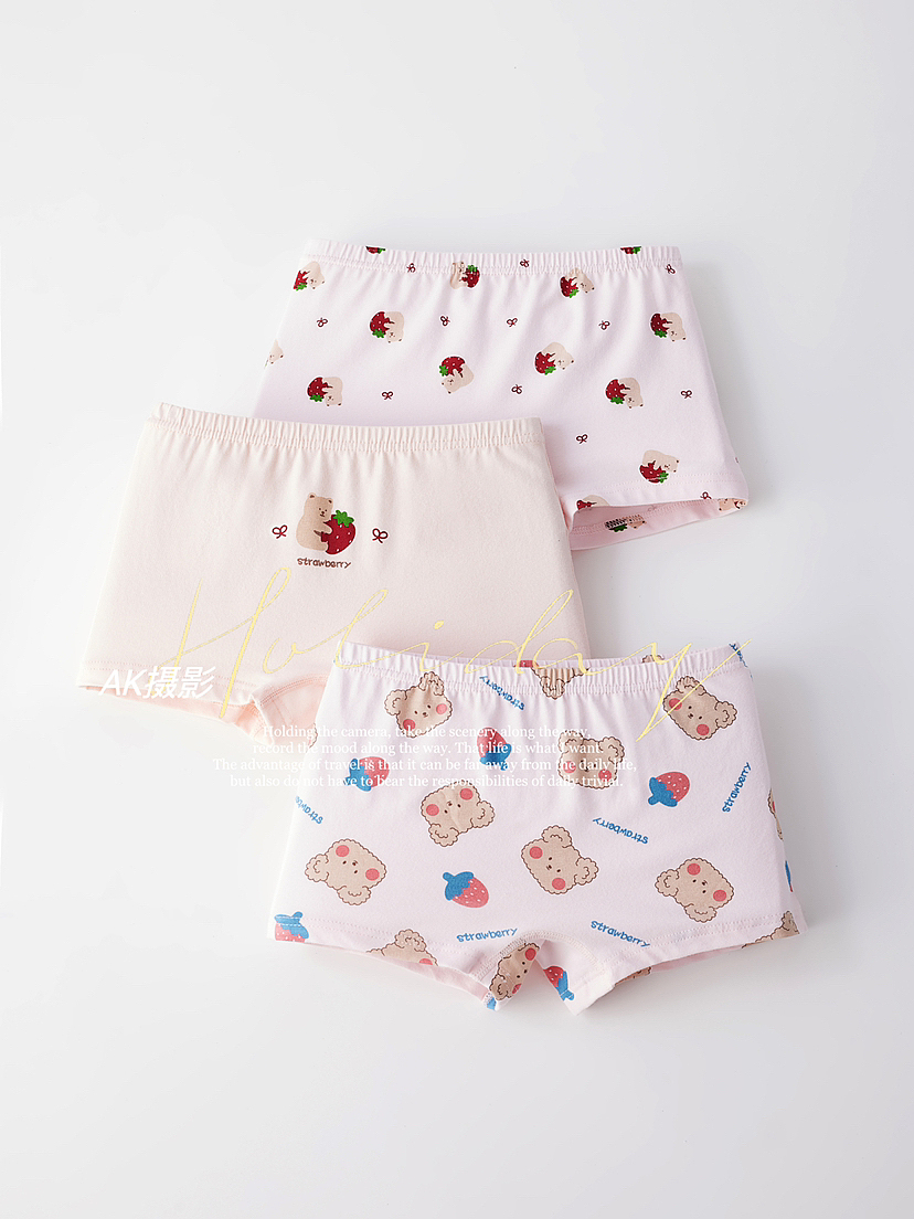 儿童内裤平铺挂拍细节杭州拍摄专业服装摄影