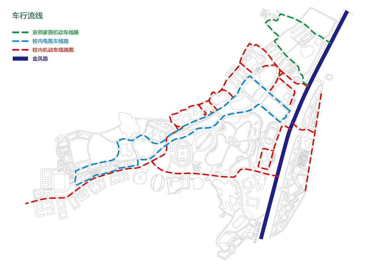 北师大珠海分校园区交通标识