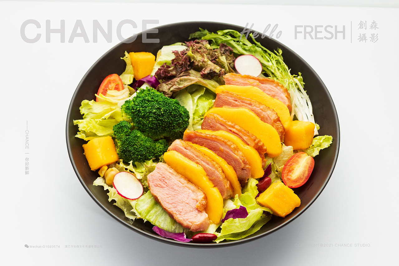 沙拉摄影|减脂增肌健身餐简餐|摄影|美食摄影|创森摄影 - 原创作品