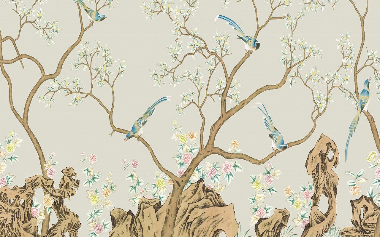 纱画、文创卷帘图案-花鸟（图ZMjg0NTI2NTU2） - 图案 - 站酷设计师裕隆家居原创素材 - 站酷ZCOOL