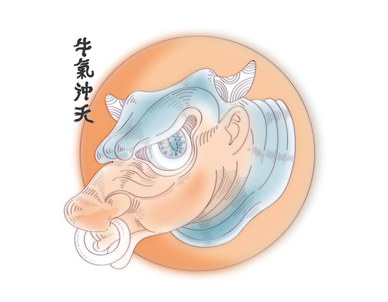 2021牛年挂历作品（图ZMjQyNTg4MDA0） - 商业插画 - 站酷设计师Musi木示原创素材 - 站酷ZCOOL