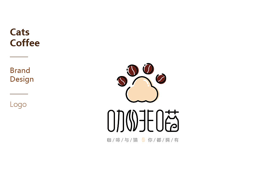 喵咖啡logo（图ZODcyMTgwNjQ=） - Logo - 站酷设计师焦丫吖原创素材 - 站酷ZCOOL
