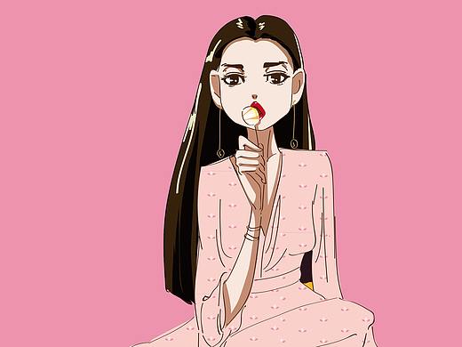 長(zhǎng)發(fā)小姐姐（個(gè)人主頁(yè)-ZMzA4NzA0ODQ=） - 繪本 - 站酷設(shè)計(jì)師Pa屎原創(chuàng)素材 - 站酷ZCOOL