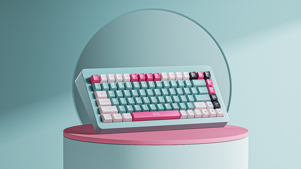 一组键盘产品渲染