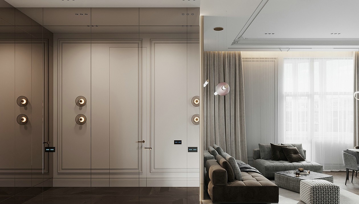 木质+大理石 高级细腻有质感