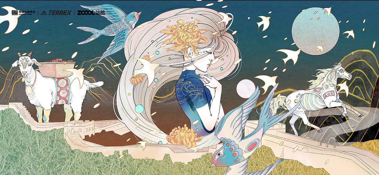 长城-长城神话传说（图ZMjc2NzU2MDY4） - 图案 - 站酷设计师浊岛LEOSUN原创素材 - 站酷ZCOOL