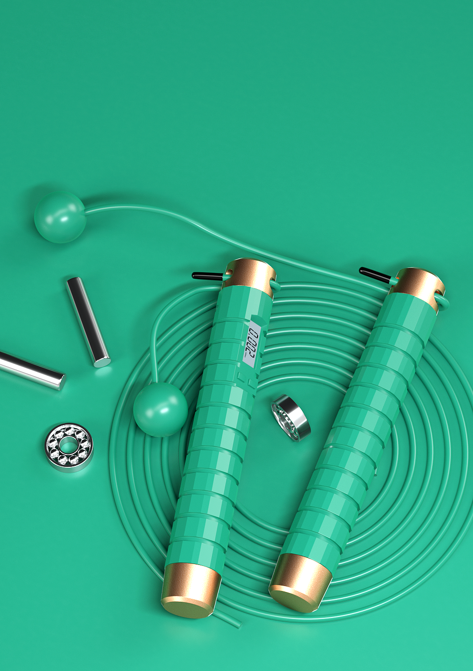 跳繩三維渲染（圖ZMjQ0MTU4ODk2） - 其他三維 - 站酷設(shè)計(jì)師move21原創(chuàng)素材 - 站酷ZCOOL