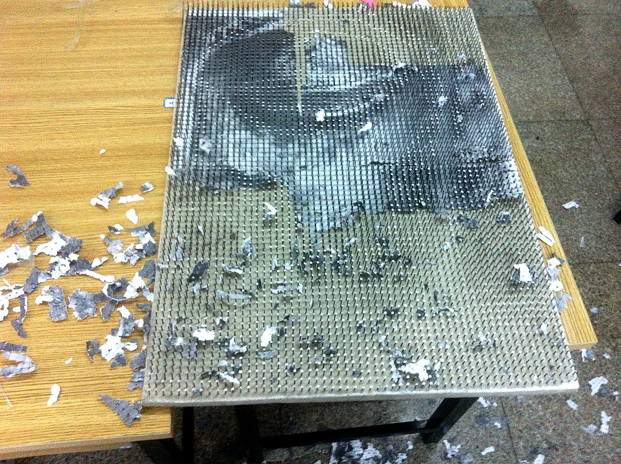 纤维艺术设计--佛半张脸（图ZOTA5MjAwODg=） - 其他手工艺 - 站酷设计师费勤龙原创素材 - 站酷ZCOOL