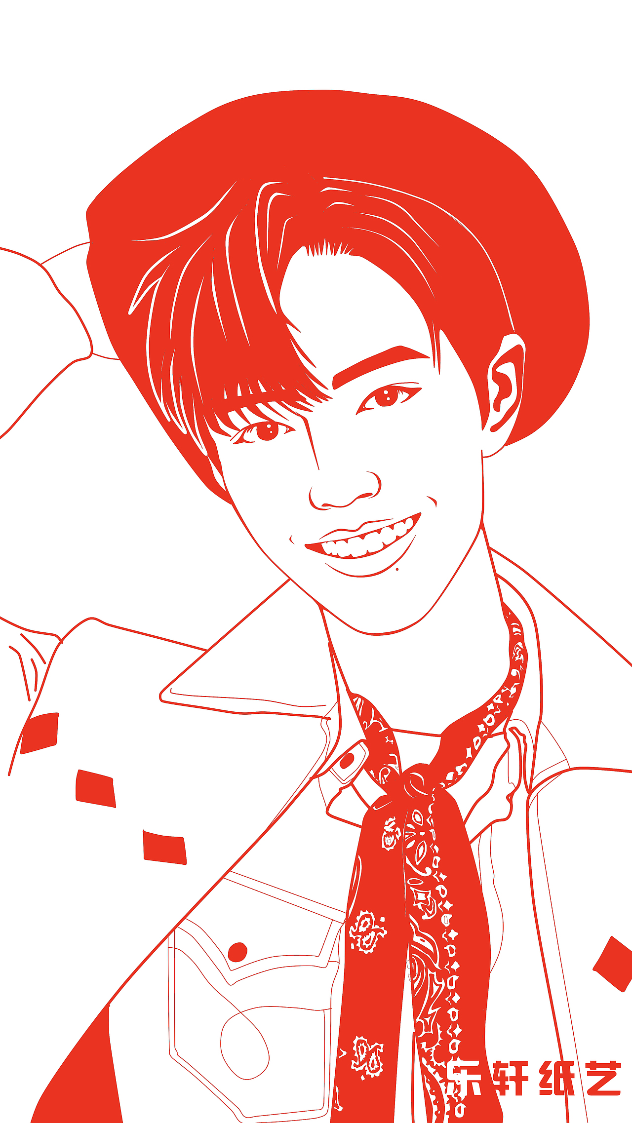 人像剪纸（图ZMzA5MDI5NTMy） - 其他手工艺 - 站酷设计师乐轩纸艺原创素材 - 站酷ZCOOL