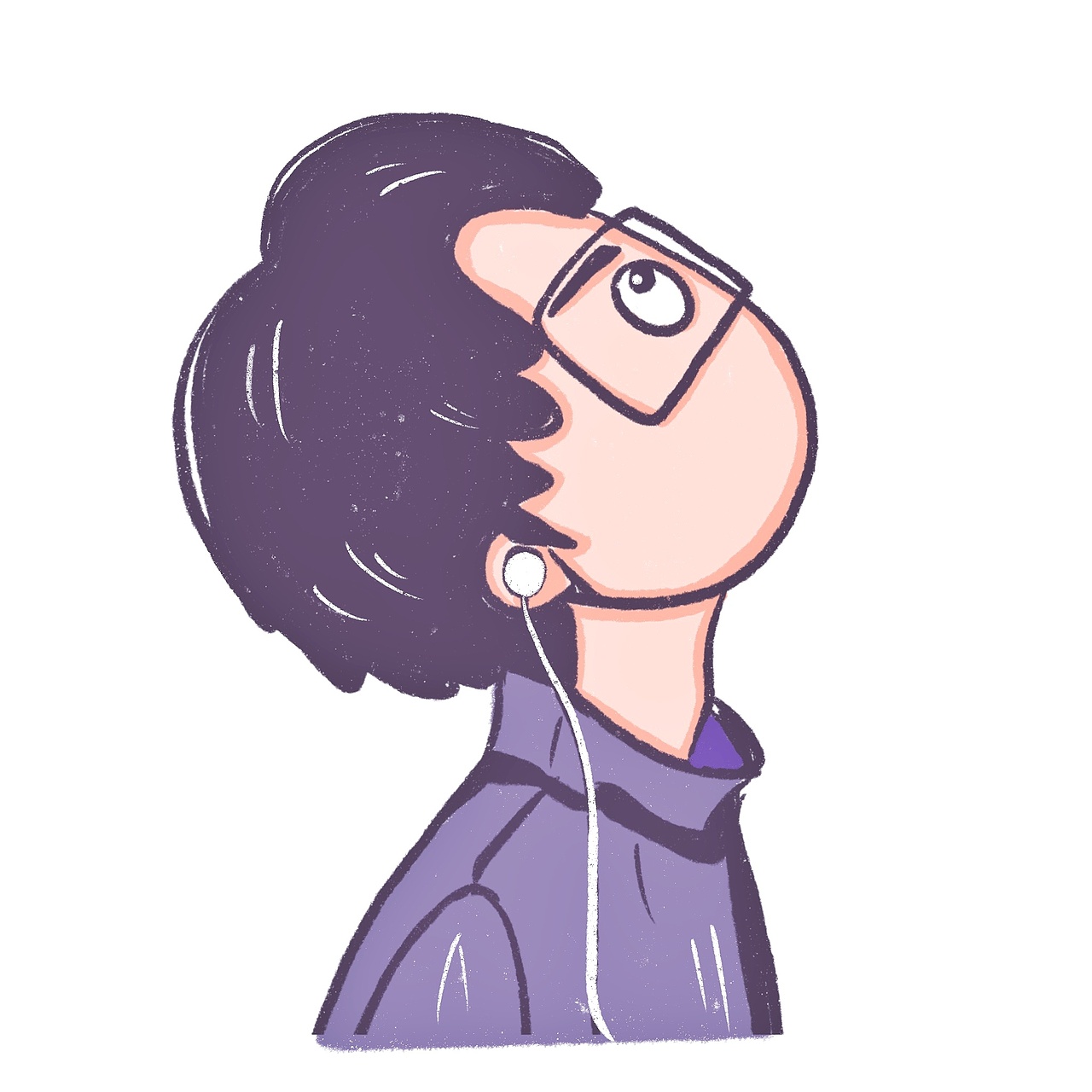 花栀子插画男生头像简单可爱帅气